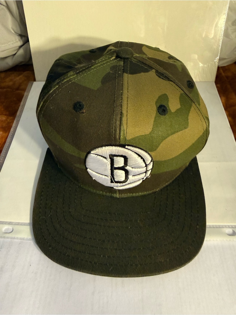 Brooklyn Nets - Adidas - Snapback Hat - Camo - Adjustable OSFM